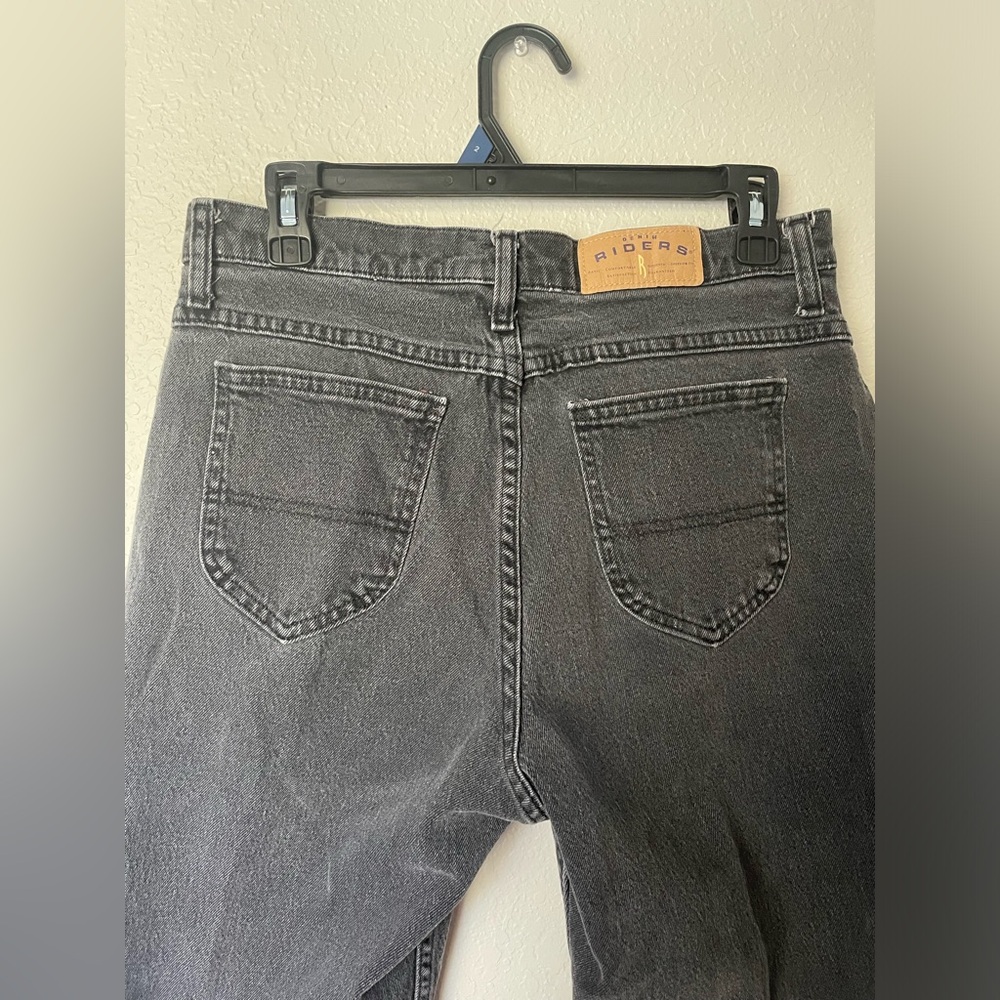 Vintage Riders black washed denim high rise jeans | sz 8